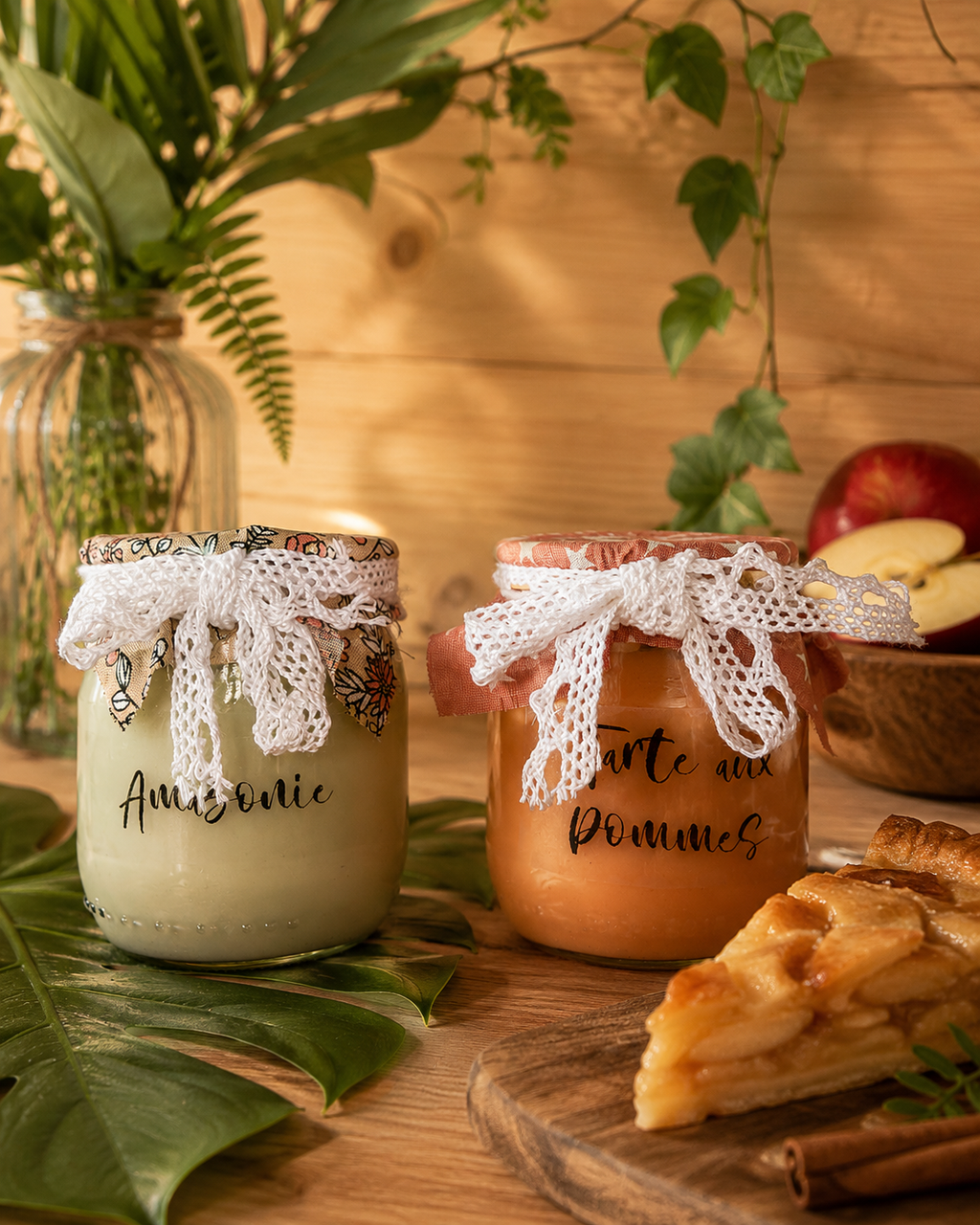 Bougie pot de confiture