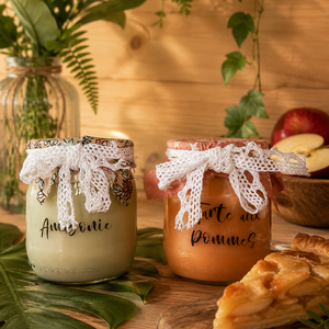 Bougie pot de confiture