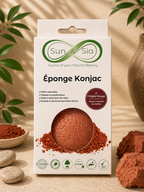 Éponge Konjac à L'argile rouge