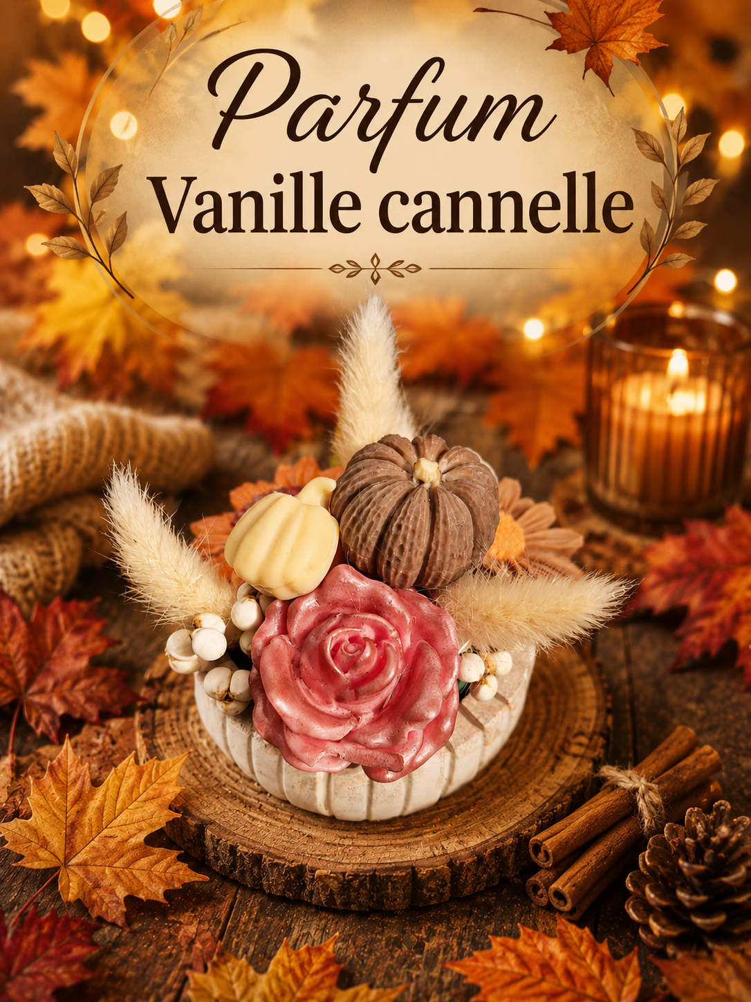 Composition de fondants parfum Vanille cannelle